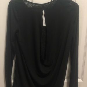 Lululemon Black see-through LS